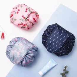 Lazy Cosmetic Bag Drawstring Makeup Bag travel Storage bags Cosmetic Pouch Makeup Organiser Magic Toiletry Bag