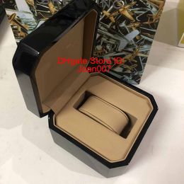 Quality Black Colour Wood Boxes Gift Box 1884 Wooden Box Brochures Cards Black Wooden Box For Watch Includes Certificate New B203N