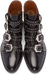 Hot sale-Gorgeous2019 Round Shoe Go Head Rivet Genuine Leather Short Riveted Woman Boots