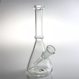 6 Inch 14mm Female Glass Water Bongs Straight Hookah Mini Oil Rigs Dab Recycler Beaker Bong Thick Rig for Smoking