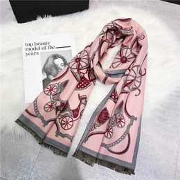 Fashion- women's thick wool scarf cape 180*70cm warm and comfortable autumn and winter scarf elegant and beautiful free of transportation