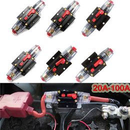 DC 12V-24V 40//80 Amp In-Line Circuit Breaker Stereo Audio Car RV Protection Fuse