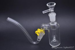 Cheap glass Bongs mini Glass tobacco bong Pipes Pyrex Ash Catcher Bongs with 14mm Joint Beaker Bong dab oil rig Pipes