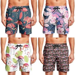 NAIT.2 Shorts Swim for Kid Quick Dry Beach Printed Swimming Tucks Colorful Graphic Avocado Couple