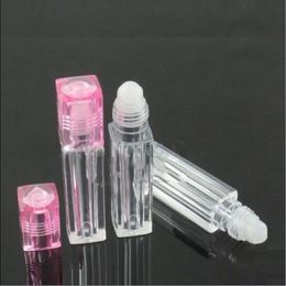 40pcs 6ml square lip gloss bottle,essential oil bottles,Empty roller bottle,cosmetics packing container free shipping