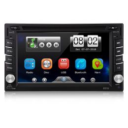 VETOMILE Double 2 DIN HD 6.2" Touch Screen Car DVD Player GPS Sat Nav Stereo Radio