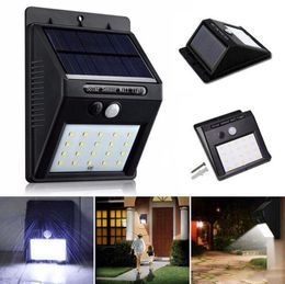 20 LED Solar Power Spot Light Motion Sensor Outdoor Garden Wall Light Security Lamp Gutter OOA3130-2