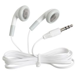 5000pcs/lot white Disposable Earphones earsets earbud for bus or train or plane/gift for Museum Concert For School Wholesale cheap price