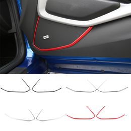 ABS Car Inner Door Speaker Strip Cover Trim Bezel For Chevrolet Camaro Auto Interior Accessories