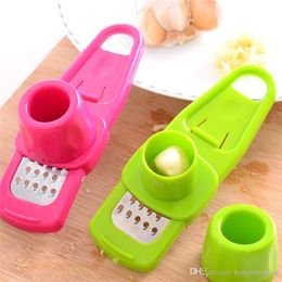 Garlic Pepper Ginger Grinder Functional Garlic Presses Ginger Garlic Grinding Grater Planer Slicer Cutter Vegetabl grinding Tool