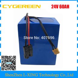 1000W 24V 60AH Electric Bike battery 24V Lithium ion battery 3.7V 5AH 26650 Cell 50A BMS with 5A Charger Free customs tax