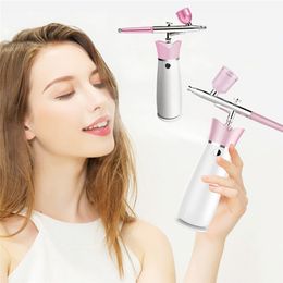 Portable Oxygen Injection Nano Spray Hydrating Machine Rechargeable High Pressure Mist Sprayer Facial Humidifier Beauty Care instrument