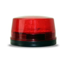 DC 12V Mini Wired Strobe Siren Signal Warning Light Flash LED Lamp Highlight Alarm Lamp - Red