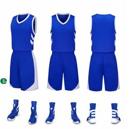 2019 New Blank Basketball jerseys printed logo Mens size S-XXL cheap price fast shipping good quality New Blue B001AA12r