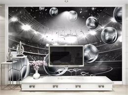 Custom Mural Wallpaper 3d Football Pitch Expansion Space Modern Minimalist Living Room Bedroom Background Wall Decoration Wallpaper