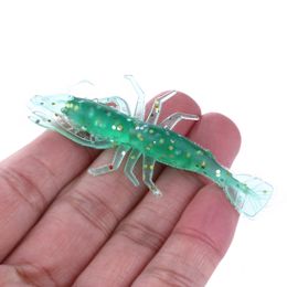 5pcs Silicone Soft Shrimp Fishing Lure Wobblers Soft Worms Lures for Carp Artificial Bass Jigging Baits Hook Fishing Tackle
