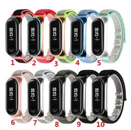 For Mi Band 3 4 Strap bracelet Silicone nylon Wristband Smart Band Accessories wrist and for Xiaomi Mi Band 4 bracelet