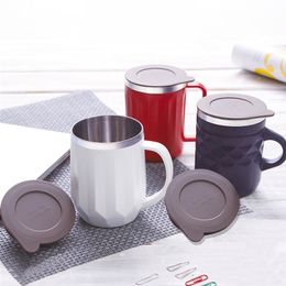 400ml Coffee Mug 304 stainless Steel Mug with Handle Insulated Vacuum Coffee Mug Water Juice Cold Wine Tumbler