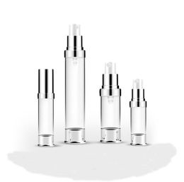 300pcs 5ml 10ml 15ml 30ml Travel Mini Refillable Empty Atomizer Perfume Bottle Pump Spray Case airless pump cosmetic containers SN170