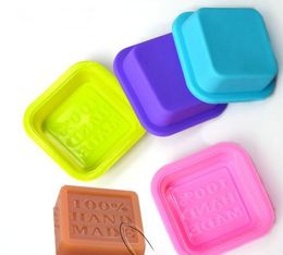 Delicate Cute Craft Art Square Silicone Oven Handmade Soap Molds DIY Soap Mold Baking Moulds Random Color SN1862
