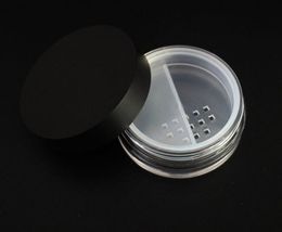 loose Powder Jar with Sifter contain 20g face foundation minerals powder with black lid 20g plastic container SN2752