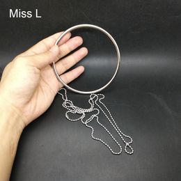 -4.5 * 100 mm anillo 100 mm cadena clásica magia truco juego rompecabezas anillo de alambre juguetes de alambre niños rendimiento prop