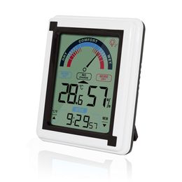 LCD Electronic Weather Clock Temperature Humidity Meter Indicator Thermometer