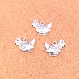 61pcs Charms cock chicken Antique Silver Plated Pendants Making DIY Handmade Tibetan Silver Jewelry 19*14mm