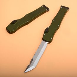 Ha lo 6 Tactical Knife (4.4" Satin) Single Action Hell Blade knifes Survival EDC Gear knives