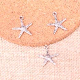 98pcs Charms starfish 20*18mm Antique Making pendant fit,Vintage Tibetan Silver,DIY Handmade Jewelry