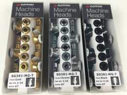 New Style GOTOH SG381-07-MGT Electric Guitar Locking Machine Heads Tuners ( Chrome Black Gold Silver ) Tuning Pegs Guitar Parts