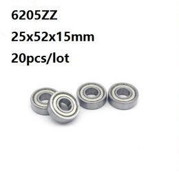 50pcs/lot High quality 6205ZZ 6205-ZZ 6205 ZZ 2Z 25*52*15mm Deep Groove Ball bearing 25x52x15mm