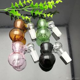 New Colour gourd glass bubble head Wholesale Glass bongs Oil Burner Glass Water Pipes Oil Rigs Smoking Free Shipping