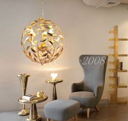American French iron wrought iron Pendant Lamps Nordic postmodern creative living room restaurant LED lighting fixture MYY