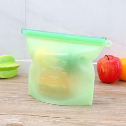 1000ml Reusable Silicone bags Vacuum Food Fresh Bags Wraps Fridge Storage Container Refrigerator Bag Smell Proof Bags