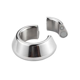 Chastity Devices Magnetic Ball Stretcher Weight Penis Chastity Ring Stainless steel Testicle Ball #R45