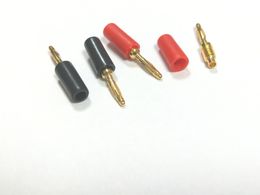100PCS 2mm gold-plated Banana Plug for Test Probes Instrument Metre Conversion