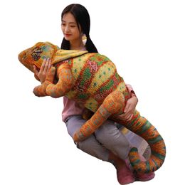 big lizard doll simulation chameleon plush toy doll spoof for adults children gift Halloween props DY507243341407