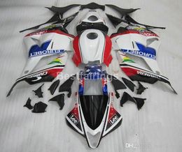 100% fit injection Mould fairings for Honda CBR600RR 2009 2010 2011 white red blue black fairing kit CBR 600RR 09 10 11 XS49