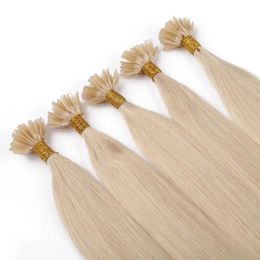 Indian remy hair extension pre-bonded U tip hair Italian keratin nail tip capsule hair 1g/strand,100strands ,color60