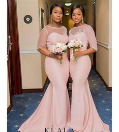 Black Girls Bridesmaid Dresses Long Summer Country Garden Formal Wedding Party Guest Maid of Honor Gowns Plus Size Custom Made