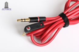 ew Red PVC Audio Cable 3.5mm Red Male To Female M/F Plug Jack Stereo Audio Headphone Extension Cable Cord For 3.5mm Earphone
