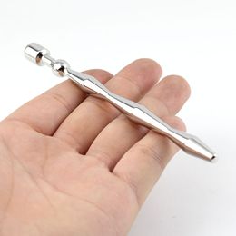 130mm Stainless Steel Penis Urinary Plug Rod Metal Urethral dilator Catheters Fetish Sex Toys Adult Products Games