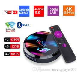 H96 max x3 smart 9.0 Android TV Box Youtube 8K Google Dual Wifi BT amlogic S905 X 3 4G 32G or 64G 1000m lan port vs x96 max plus tx3 mini