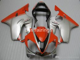 Injection Mould ABS plastic fairing kit for Honda CBR600 F4i 01 02 03 silver red fairings CBR600F4i 2001 2002 2003 HW19