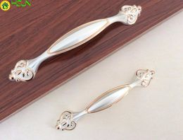 Door Pulls Knob White Gold Drawer Pulls Handle Dresser Handle / Kitchen Cabinet Pulls Handle Knob Decoration Hardware