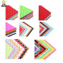 ShuanshuoDIY Polyester Fabric Felt Craft Pattern Sewing Dolls Crafts Home Decoration Non-Woven Home Fabric 1mm Thickness 15x15cm