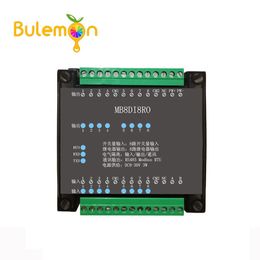 Freeshipping 8DI/8RO 8 Road digital isolation input 8 road relay digital output data acquisition module RS485 Modbus communication