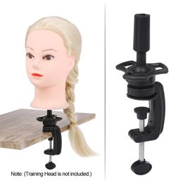 Mannequin Training Head Holder Hair Wig Stand Desk Table Clamp Brackets Hairdressing Tool