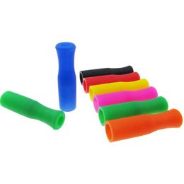 Silicone Tips Straws Cover for Stainless Steel Straws Silicone Tubes Tooth Collision Prevention